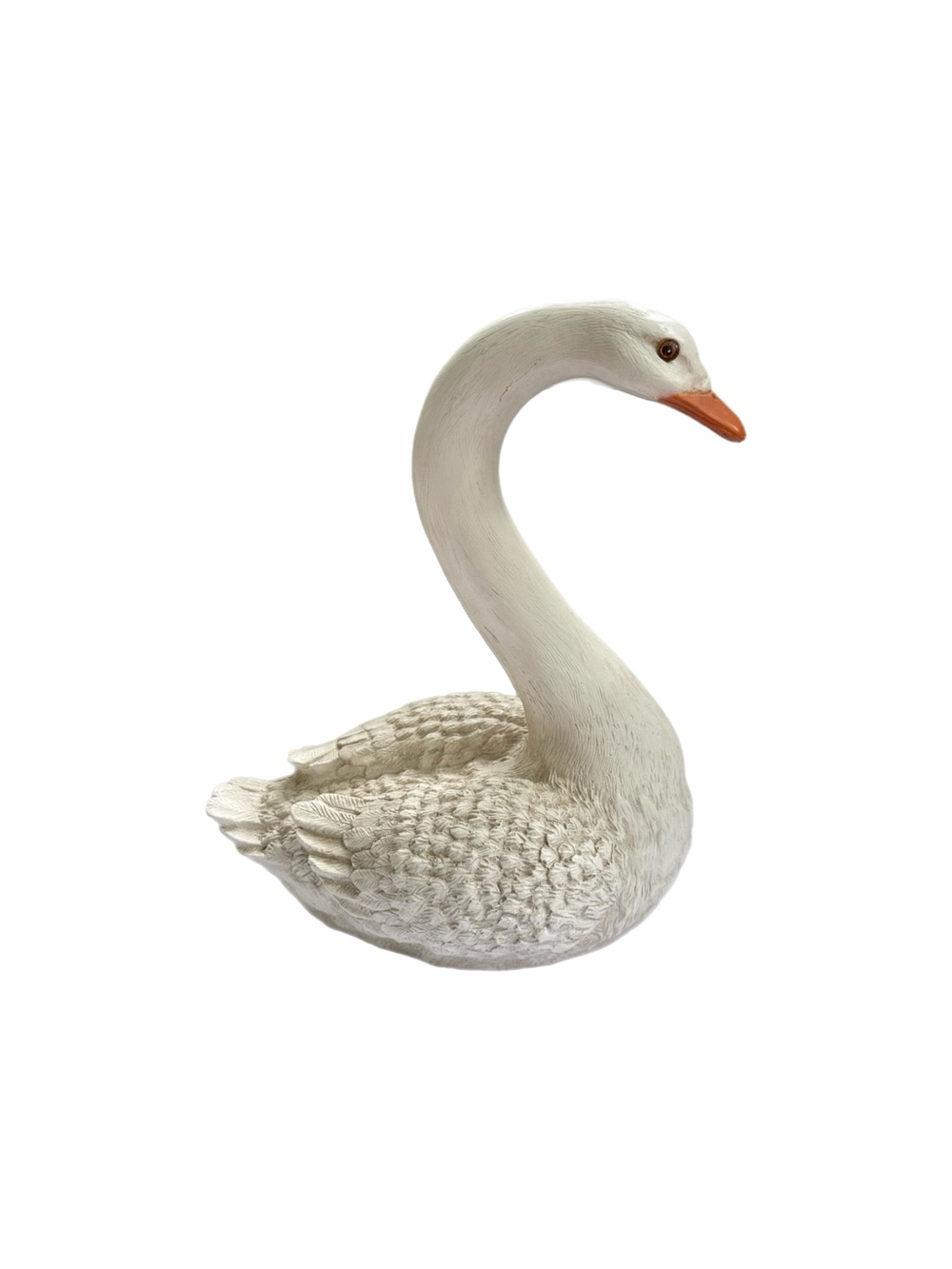 Homco Vintage Large Realistic Hand Painted Resin Swan Figurine